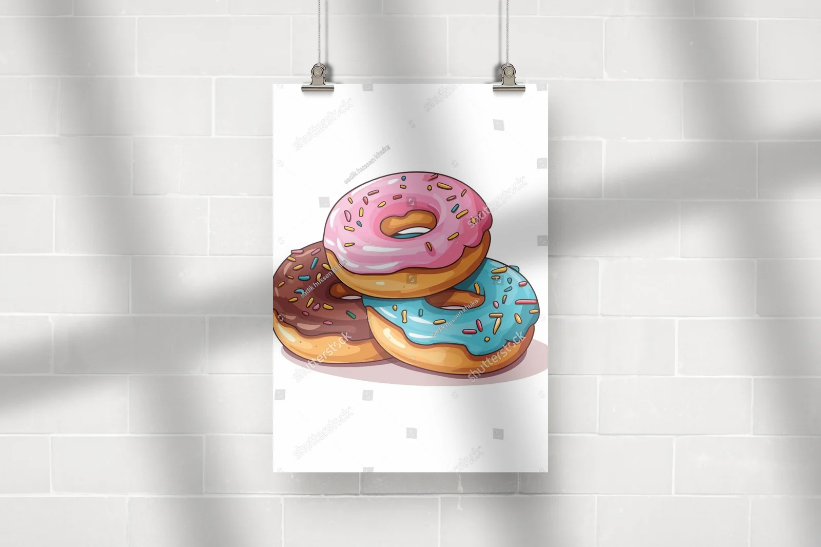 Kolorowe donuts w słodkiej kompozycji
