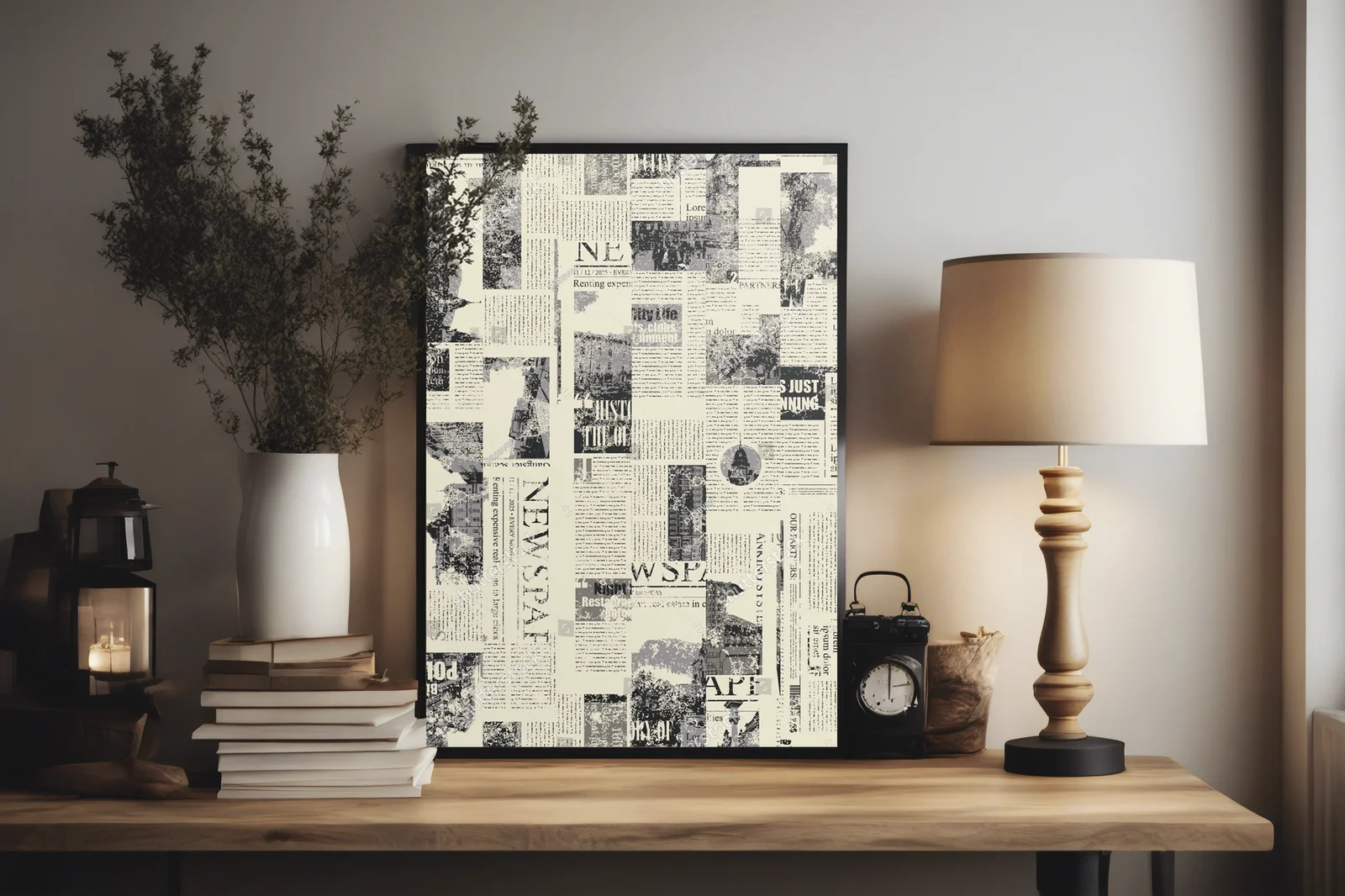 Retro inspiracje: Klipart w stylu vintage na tle grunge