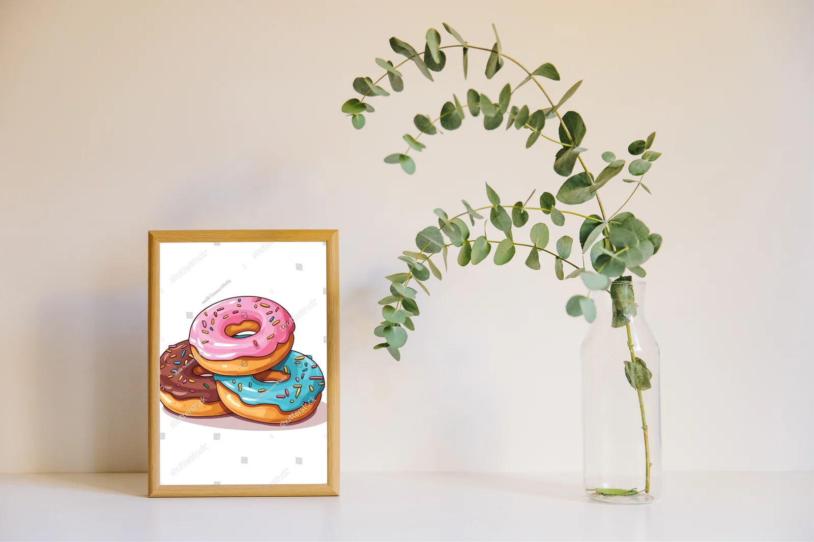 Kolorowe donuts w słodkiej kompozycji
