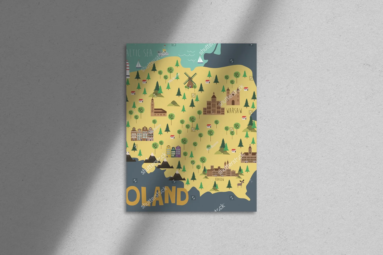 Magiczna mapa Polski z niezwykłymi miejscami