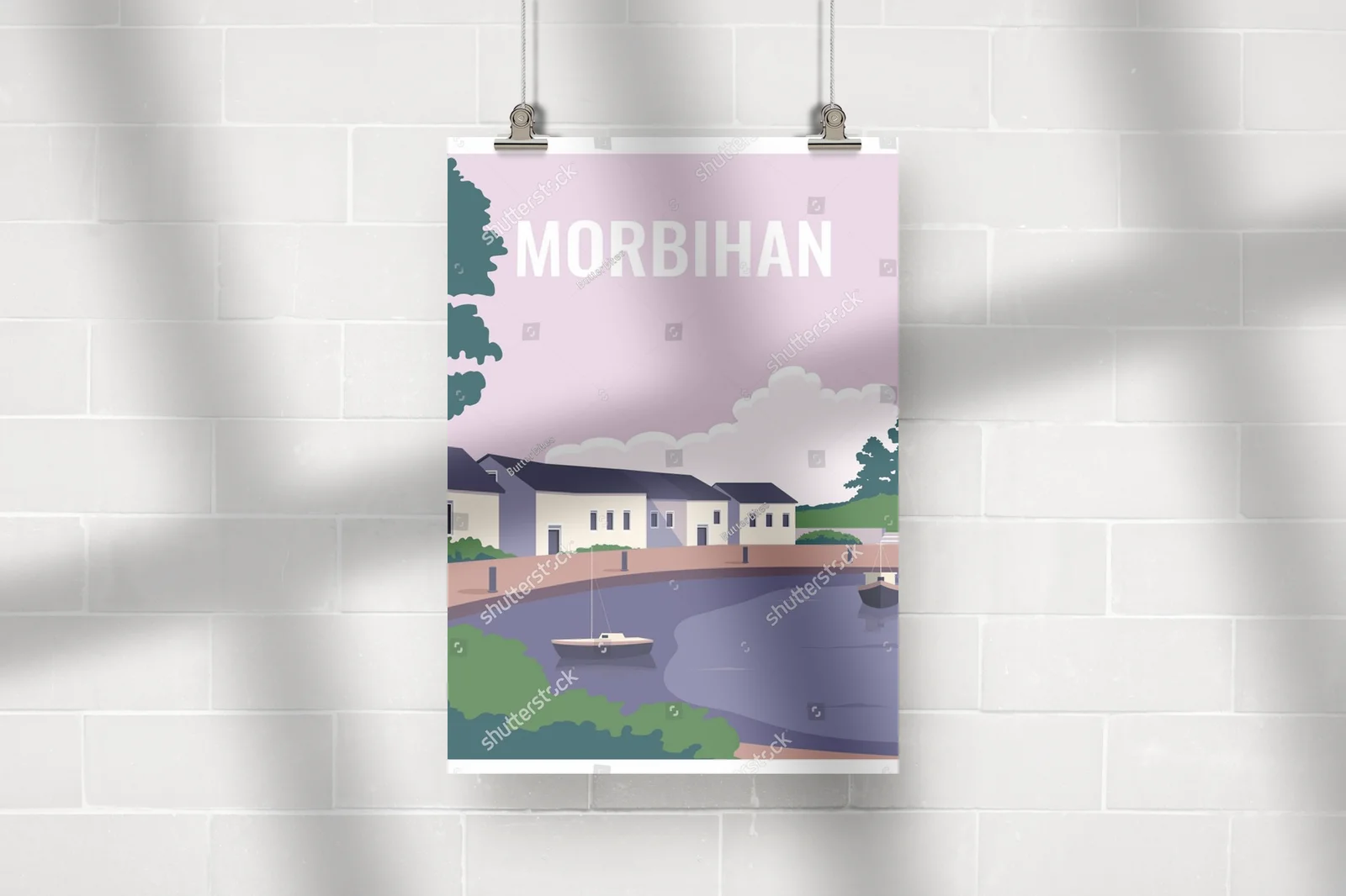Oczarowujący zachód słońca nad Morbihanem
