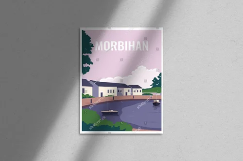 Oczarowujący zachód słońca nad Morbihanem