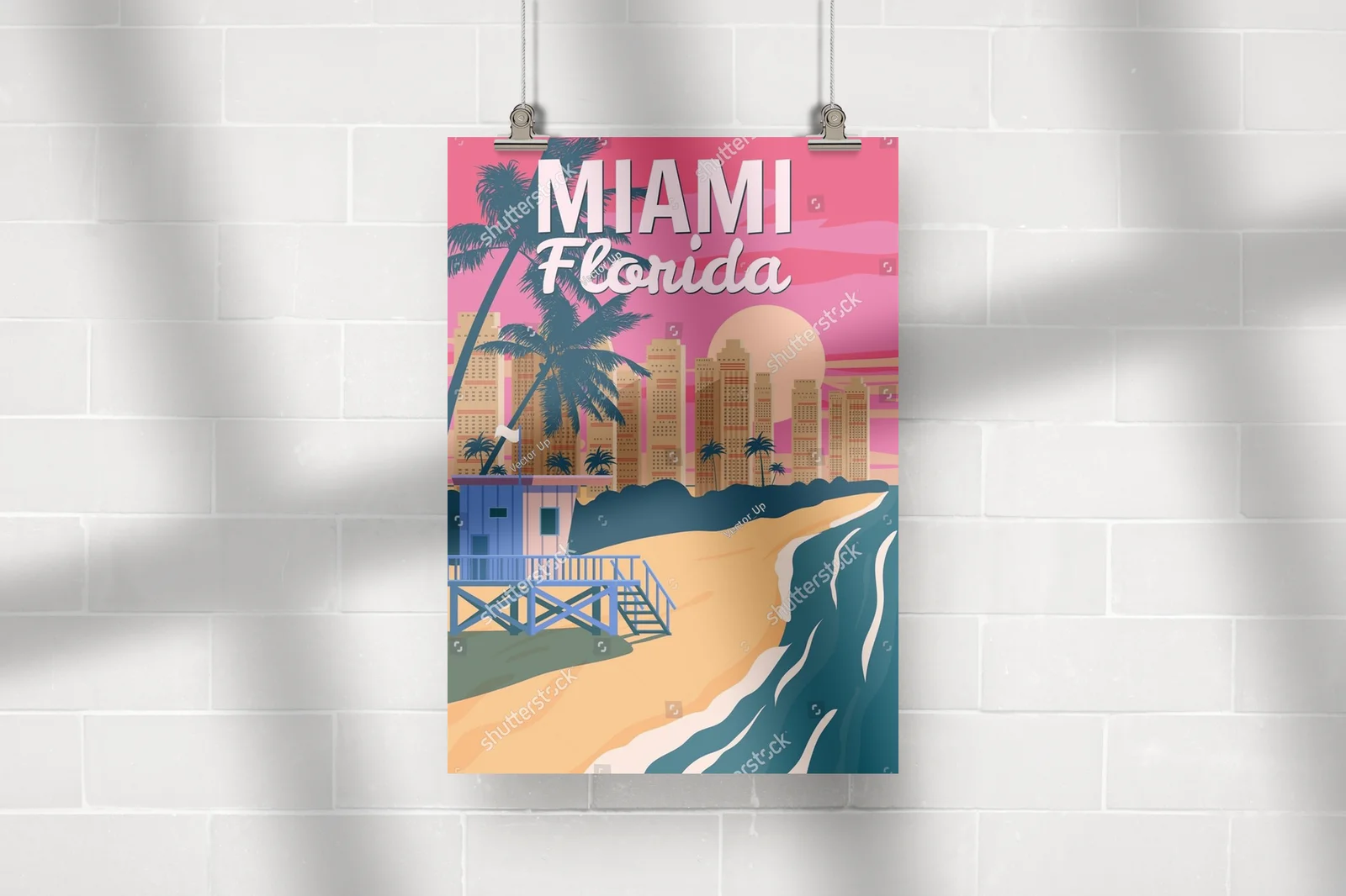 Retro raj w pastelowych odcieniach Miami