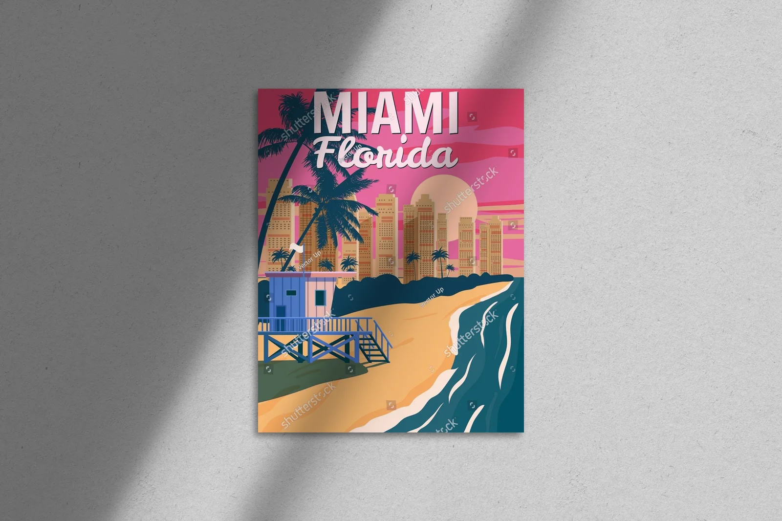 Retro raj w pastelowych odcieniach Miami