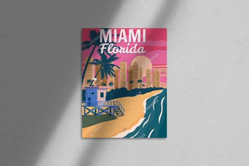 Retro raj w pastelowych odcieniach Miami
