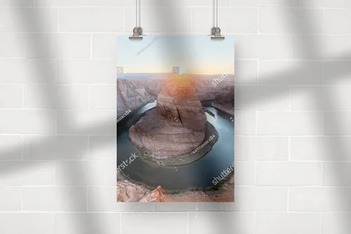 Zachwycający Horseshoe Bend w świetle zachodu słońca