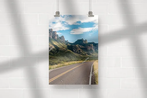 Panoramiczny widok na Chisos w Big Bend