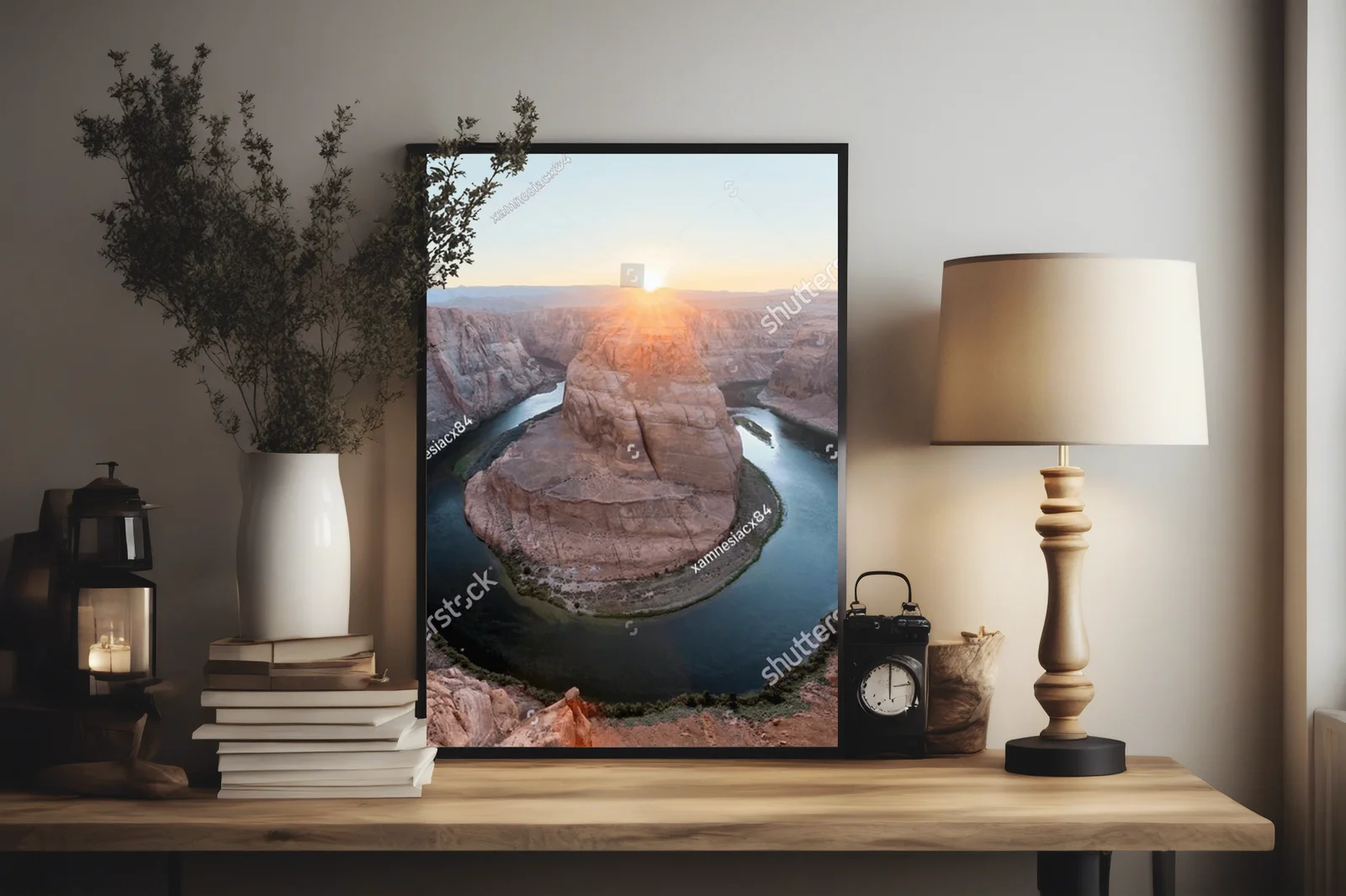 Zachwycający Horseshoe Bend w świetle zachodu słońca