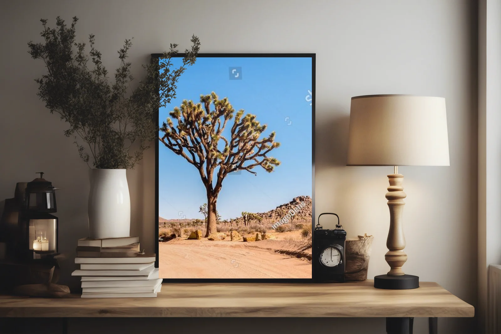 Sceniczne krajobrazy pustyni w Joshua Tree