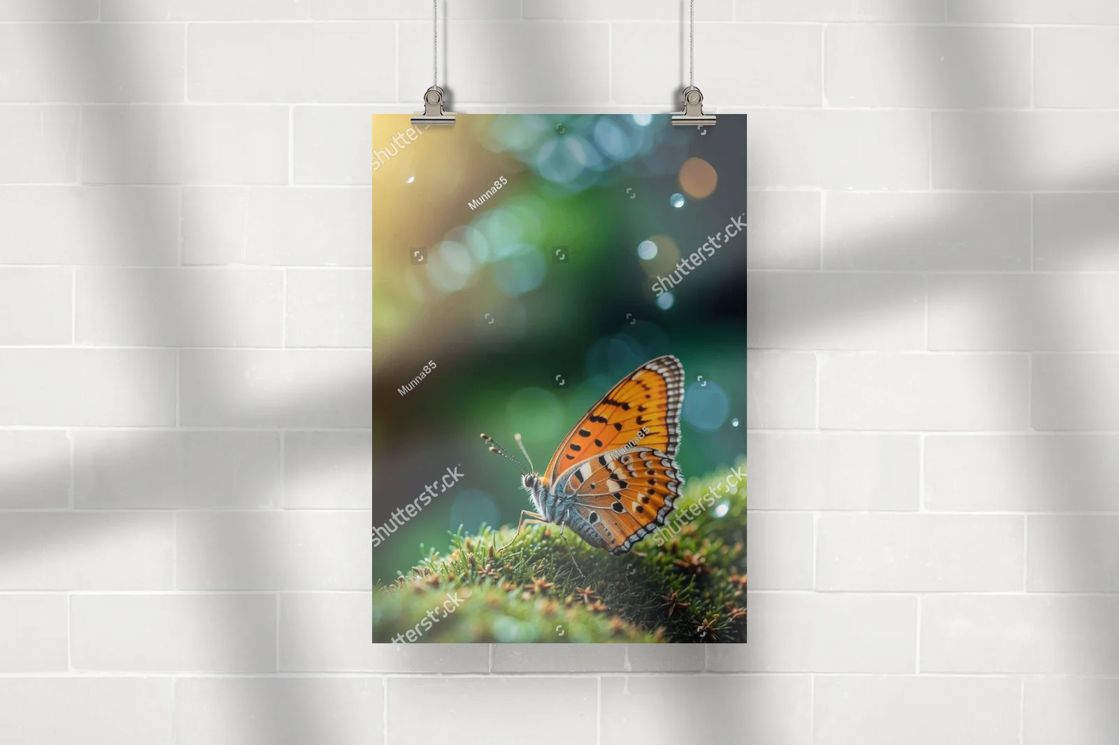 Elegancki motyl w iskrzących odcieniach