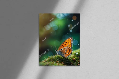 Elegancki motyl w iskrzących odcieniach