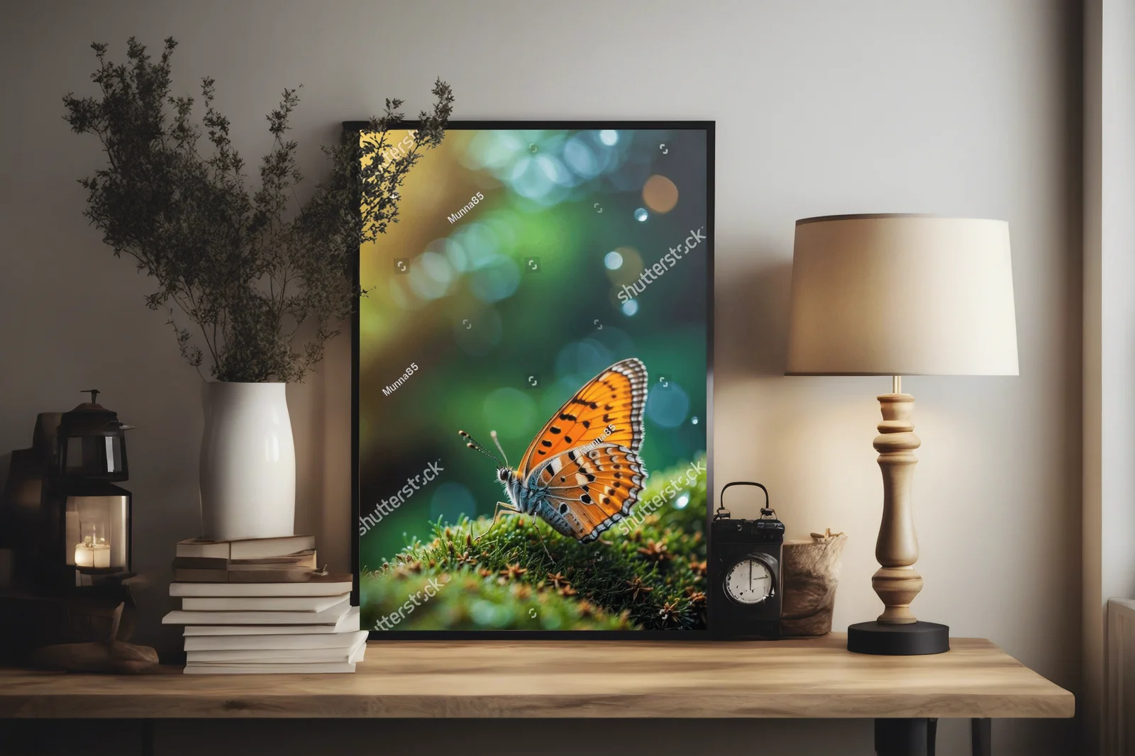Elegancki motyl w iskrzących odcieniach