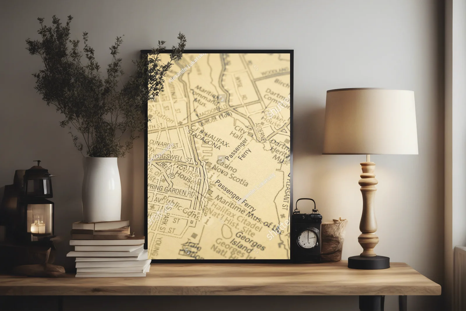 Halifax - Mapa odkryć w słonecznych odcieniach
