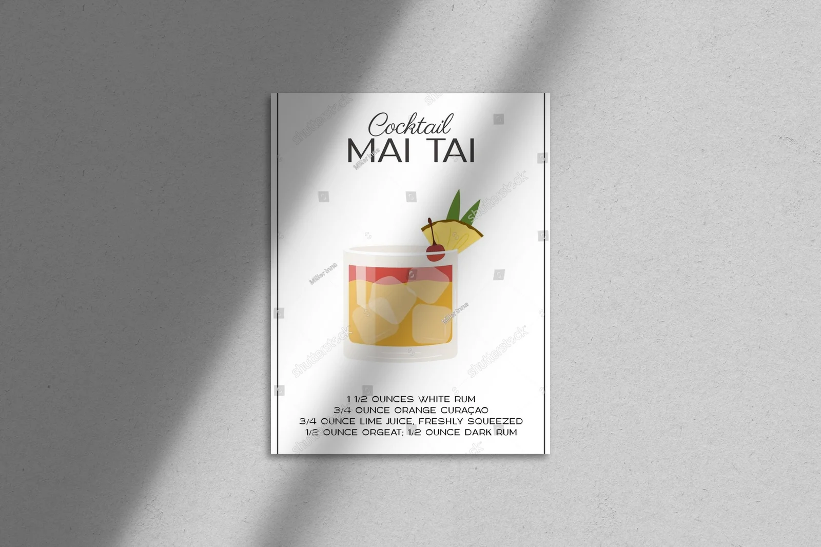 Tropikalna rozkosz Mai Tai w minimalistycznym wydaniu