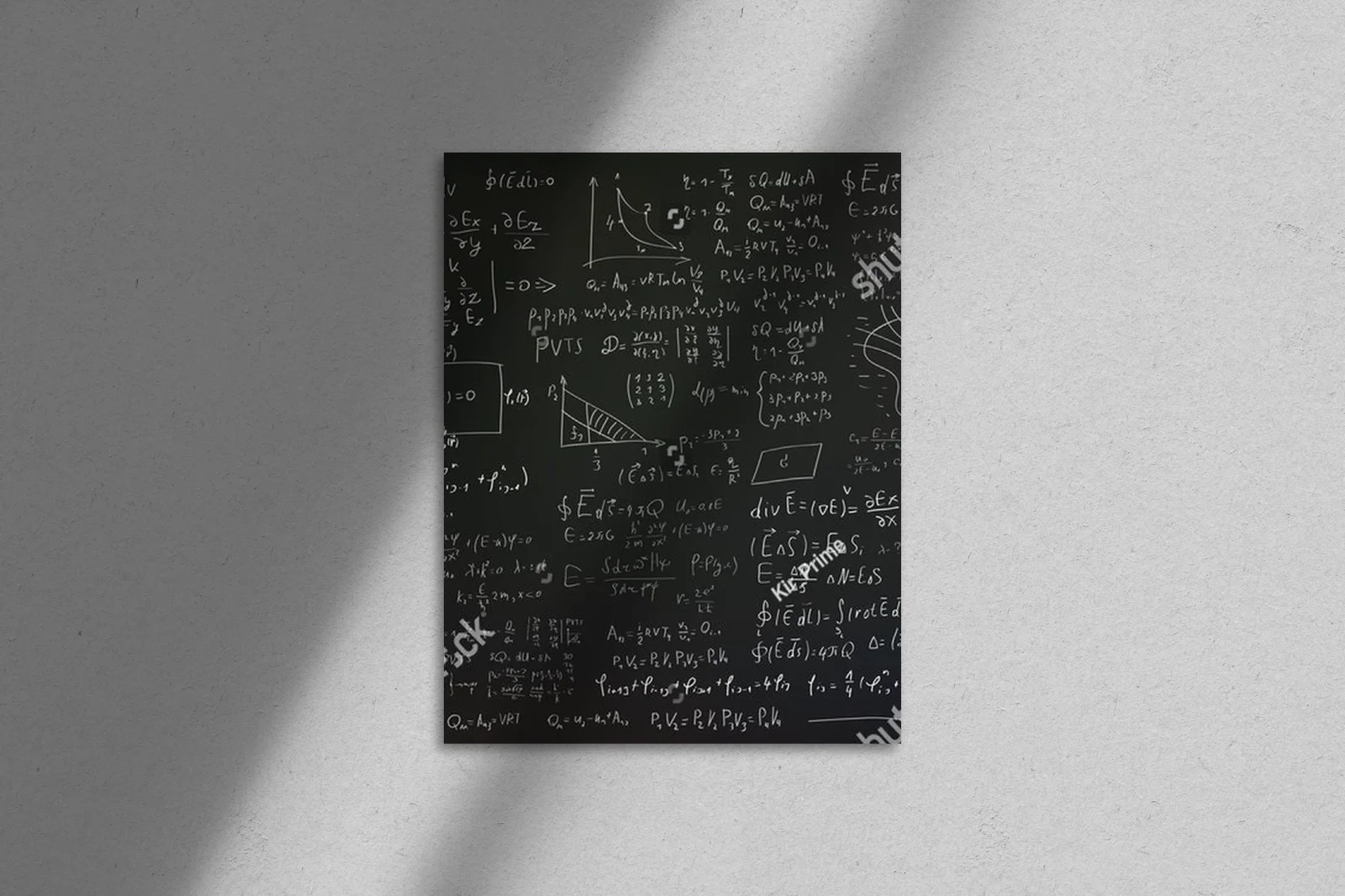Magia matematyki na czarnym tle