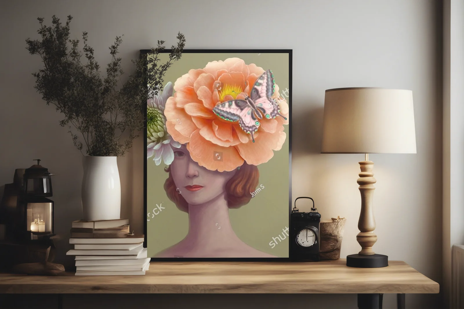 Surrealistyczna podróż wśród kwiatowych marzeń