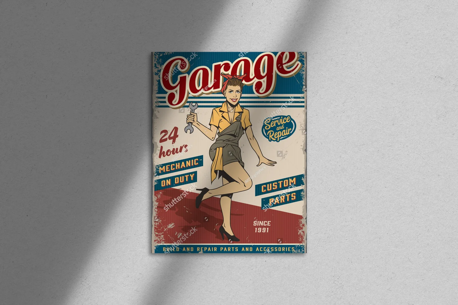 Retro garaż: urok w mechanicznym wydaniu