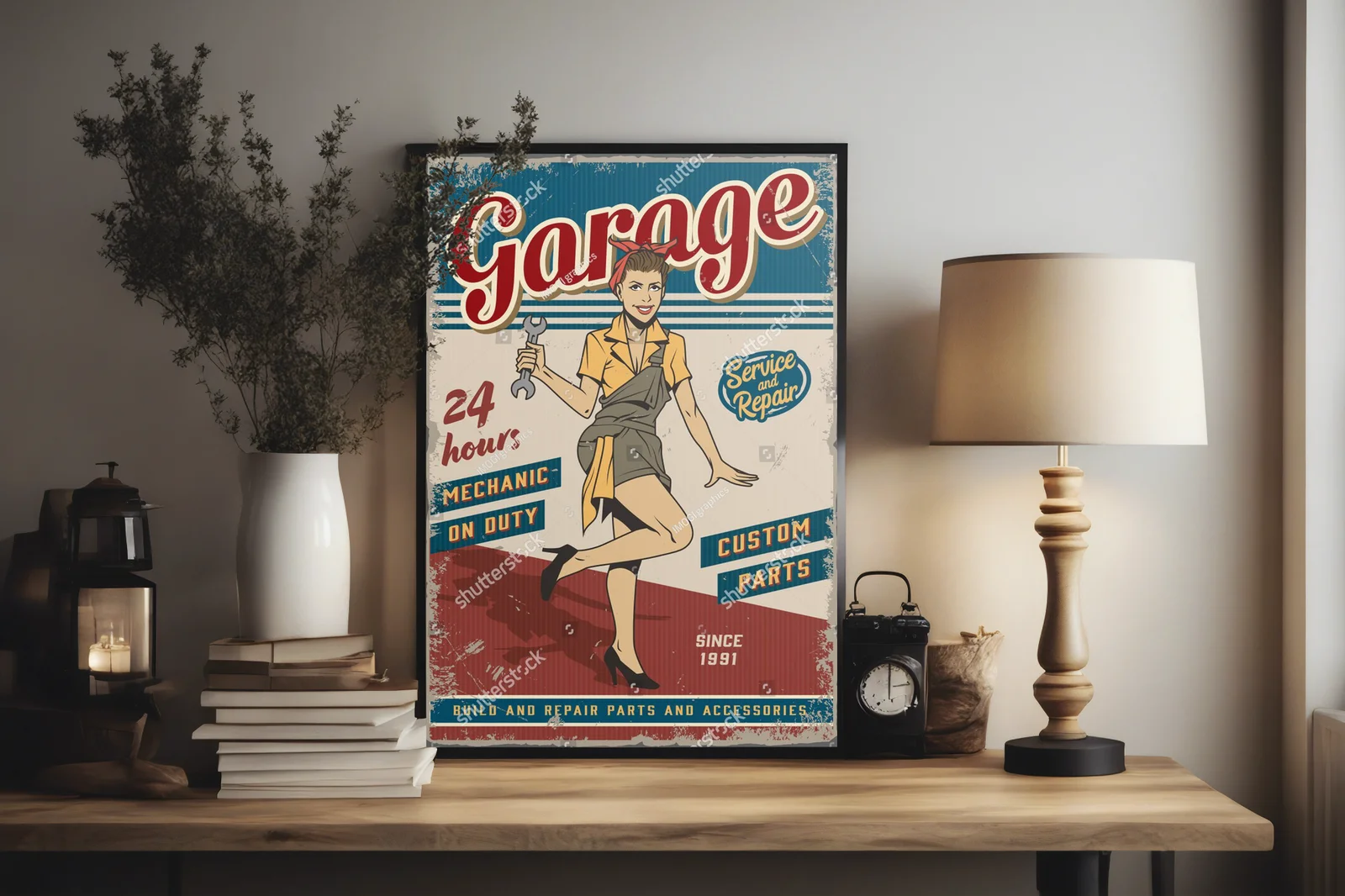 Retro garaż: urok w mechanicznym wydaniu