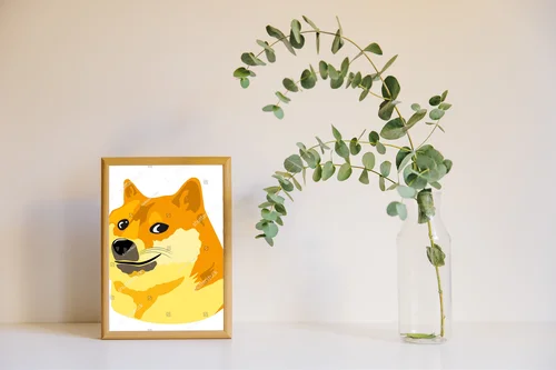 Wesoły Shiba Inu jako symbol radości i kreatywności