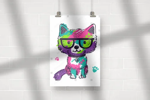 Kolorowy świat pop-artowych pupili w geometrze