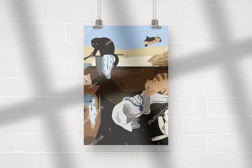 Zabawa czasu w surrealistycznym stylu Dali