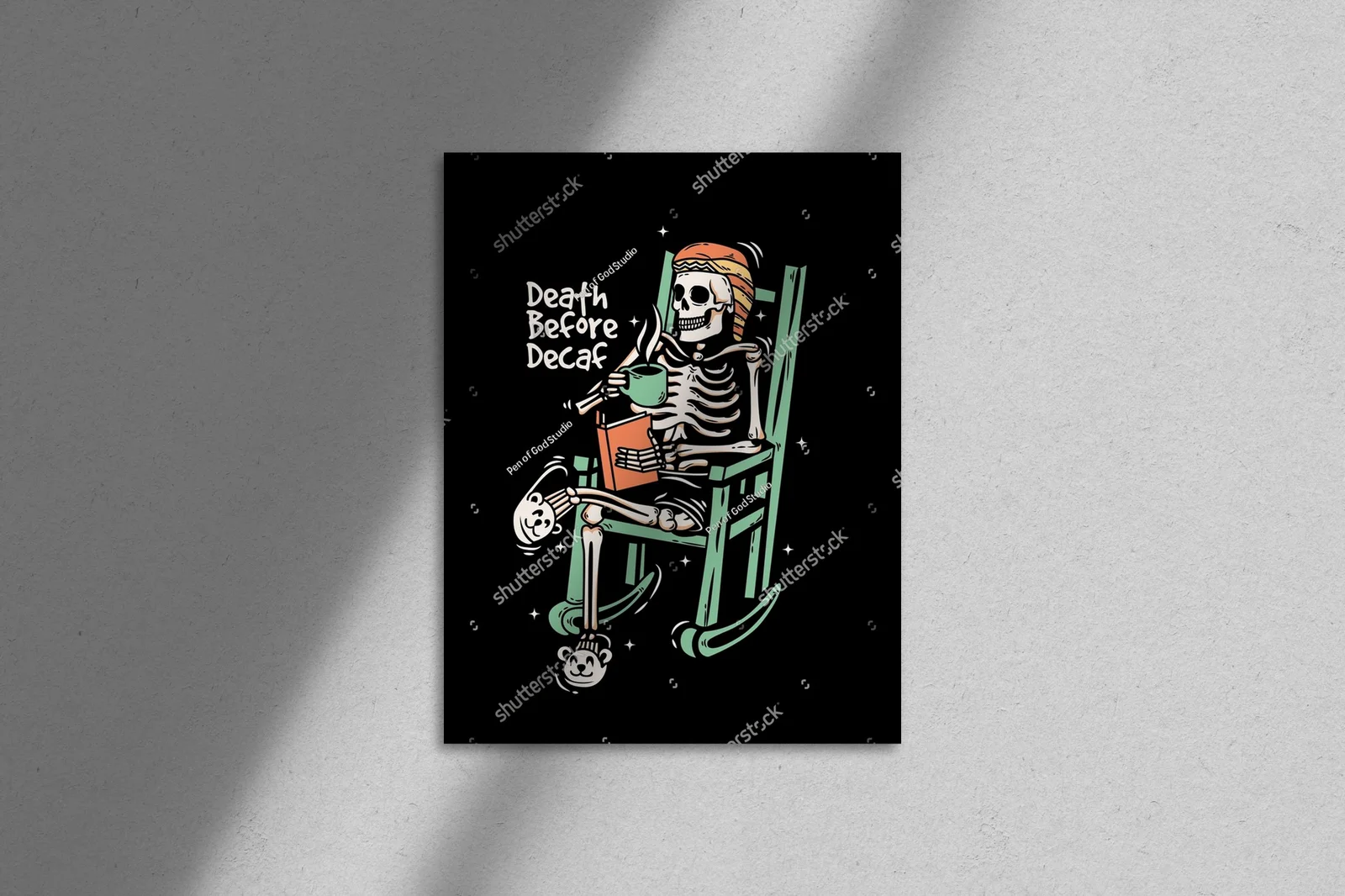 Vintage Chill z Skeletonem w Przytulnej Atmosferze