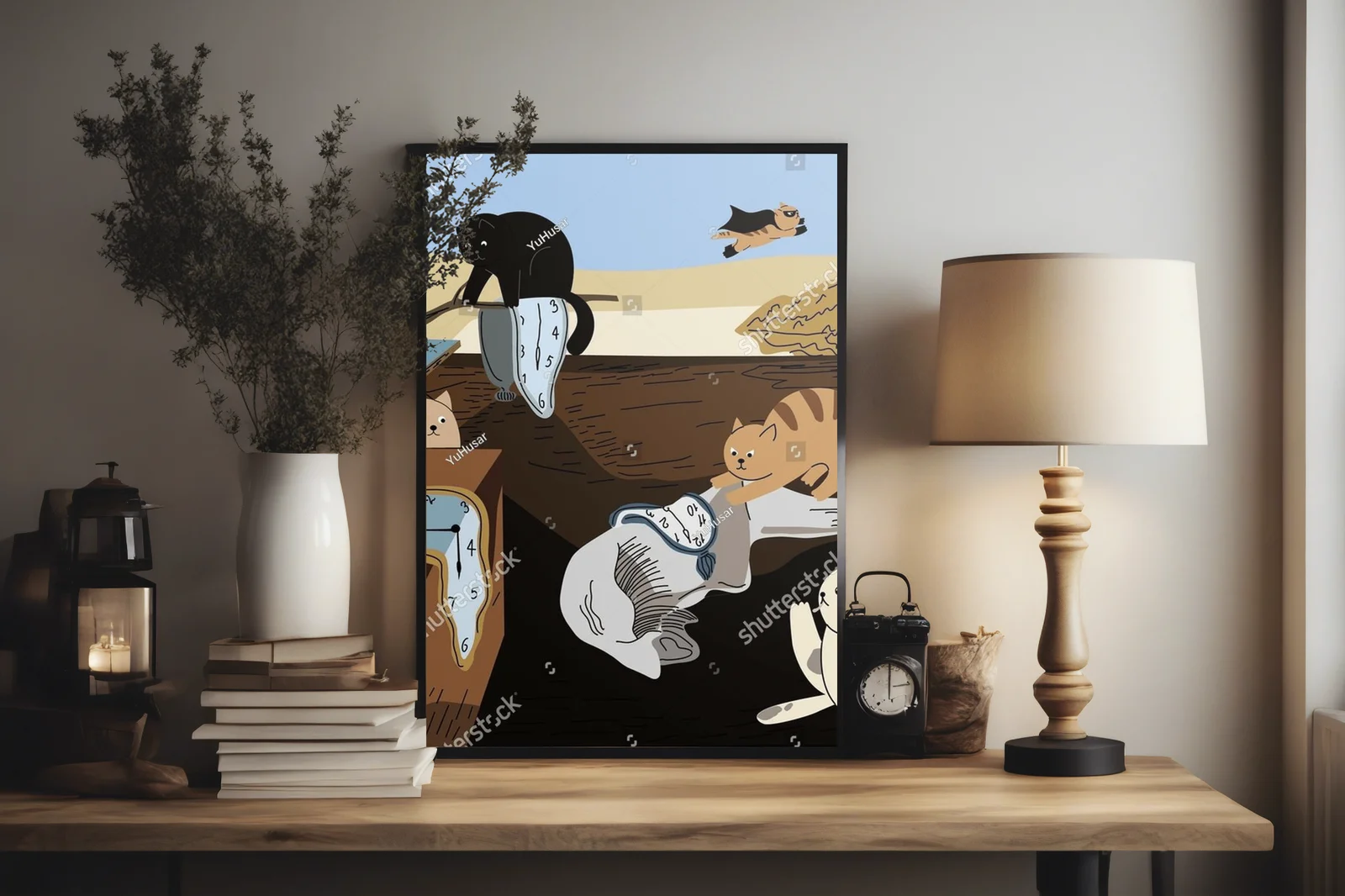 Zabawa czasu w surrealistycznym stylu Dali