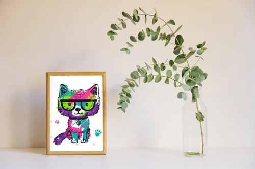 Kolorowy świat pop-artowych pupili w geometrze