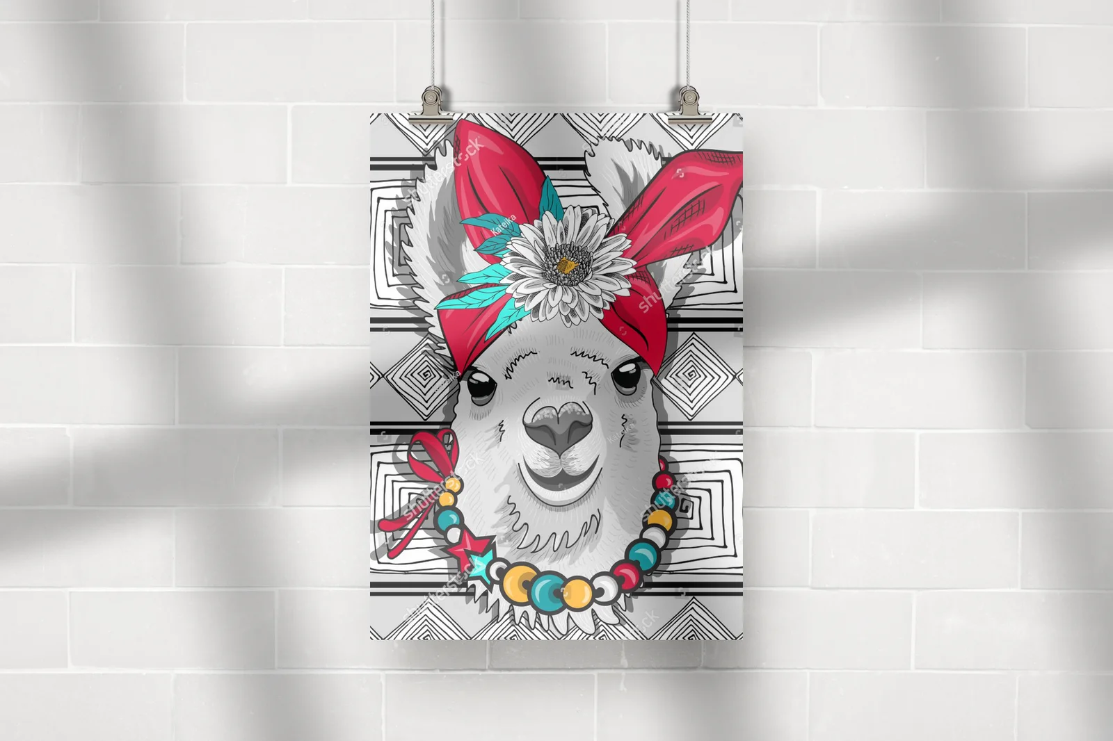 Elegancka lama w romantycznym otoczeniu kwiatów