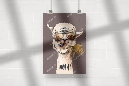 Zabawna Llama w Okularach Słonecznych