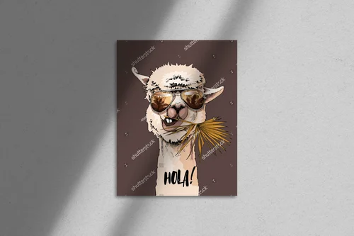 Zabawna Llama w Okularach Słonecznych