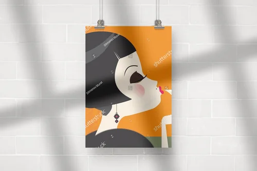Zmysłowa ilustracja z kobiecym akcentem