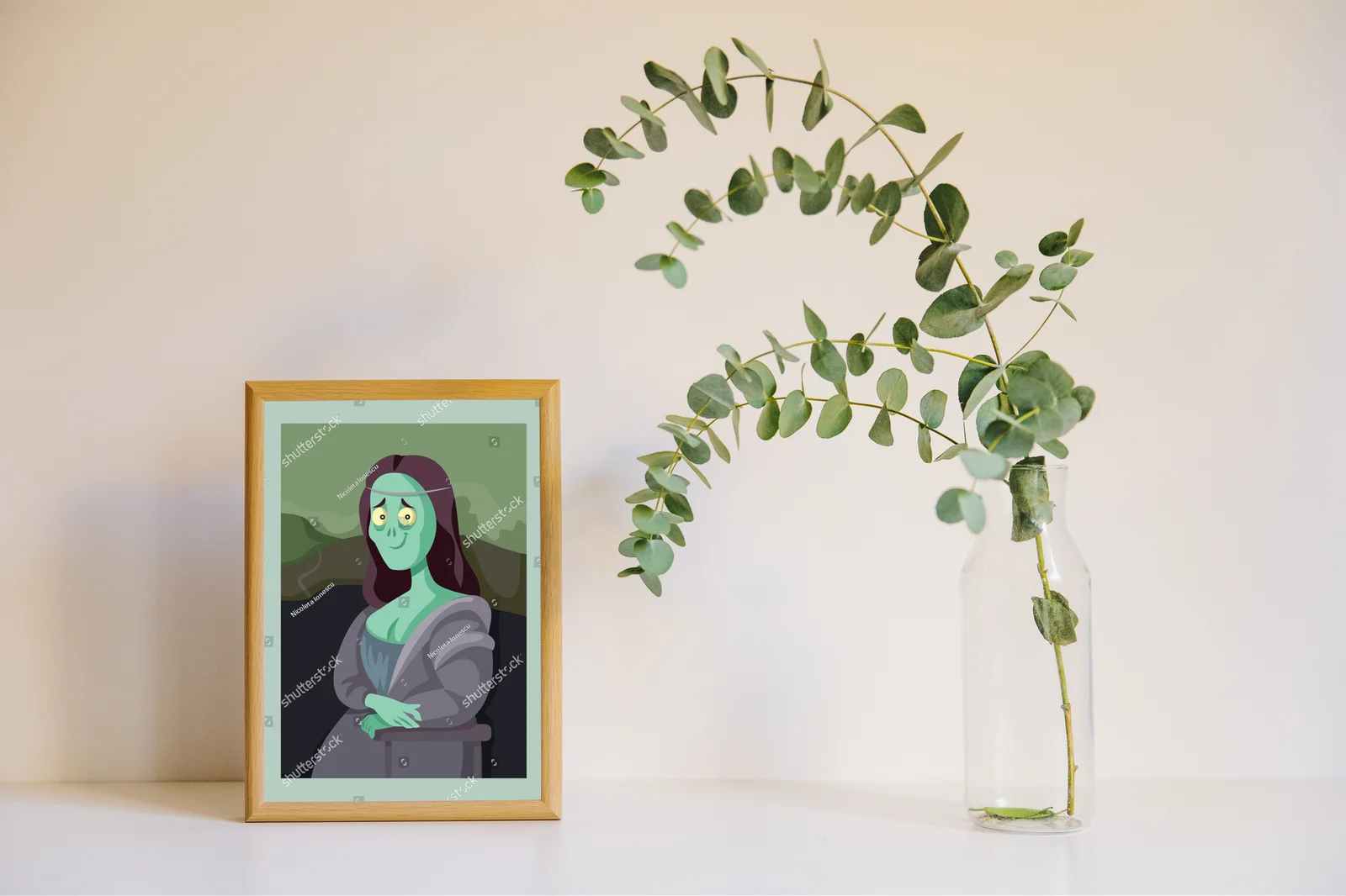 Uśmiechnięta Monalisa w Halloweenowej odsłonie
