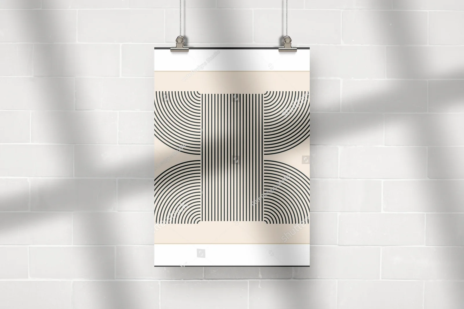 Geometria lat 20. w pastelowych barwach