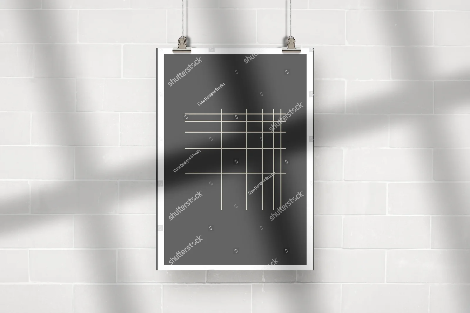 Hipsterski plakaty w geometrycznych kształtach