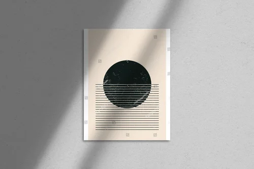 Minimalistyczne kształty w pastelowych odcieniach