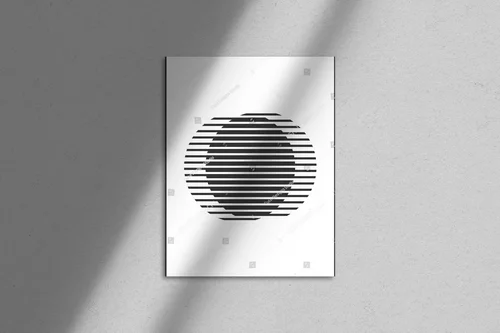 Minimalistyczna geometryczna kompozycja inspirowana latami 20.