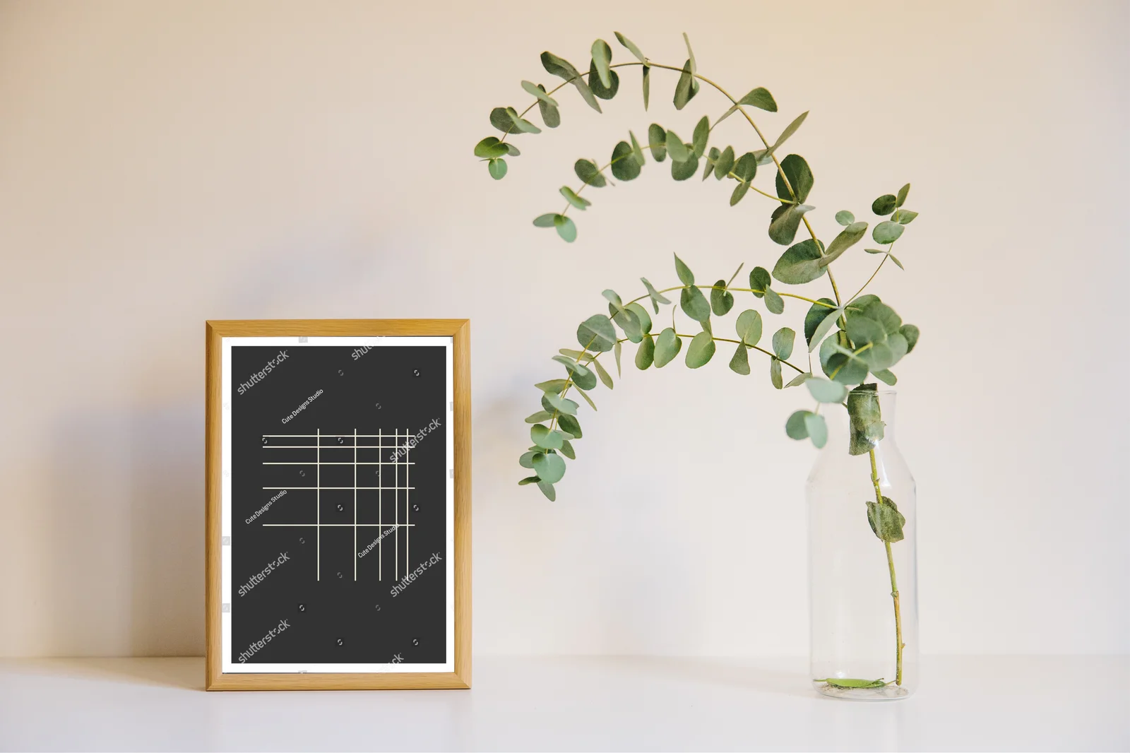 Hipsterski plakaty w geometrycznych kształtach