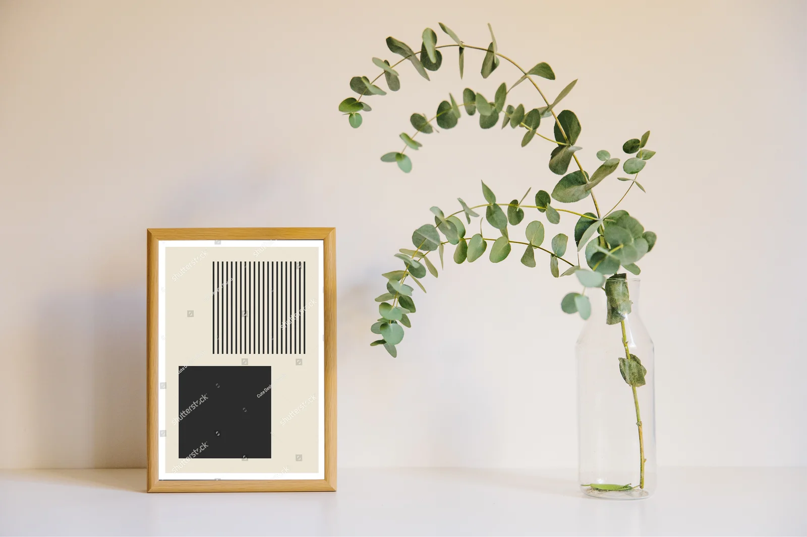 Minimalistyczna geometria w pastelowej tonacji