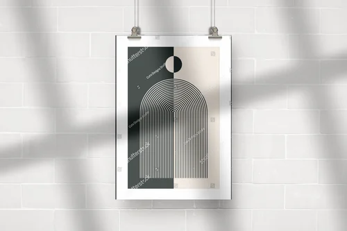 Geometria lat 20. w harmonijnych odcieniach