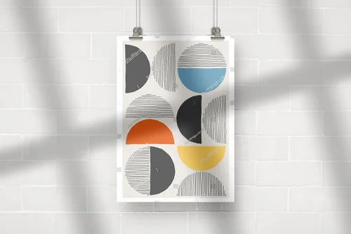 Wyrafinowana geometria w pastelowej harmonii