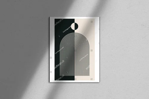 Geometria lat 20. w harmonijnych odcieniach