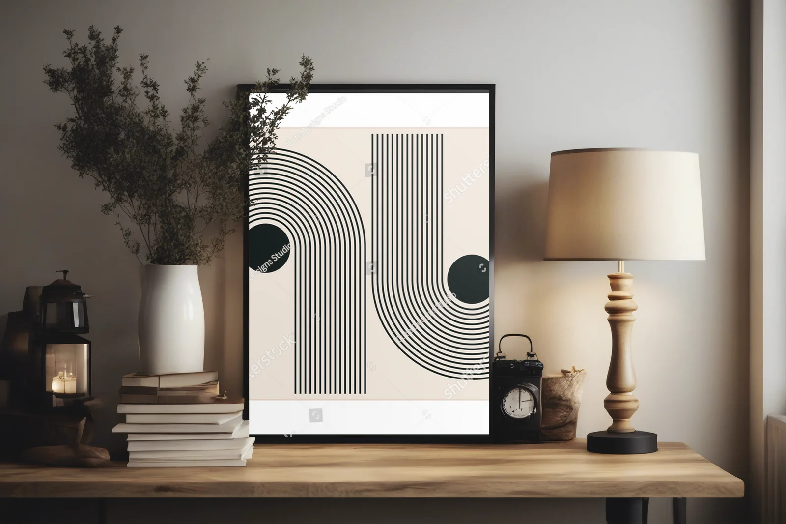 Elegancka geometria lat 20. w subtelnych tonacjach