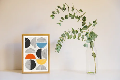 Wyrafinowana geometria w pastelowej harmonii