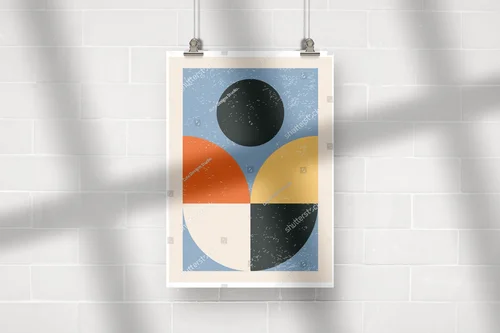Dynamika geometria w pastelowych odcieniach
