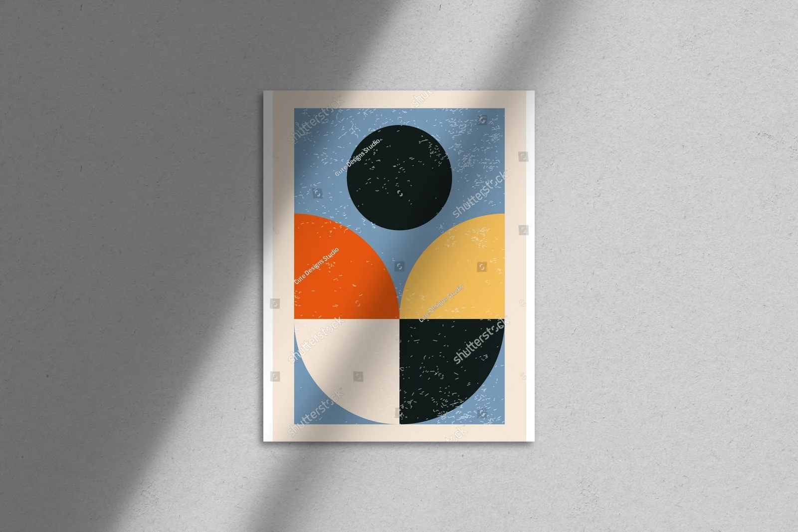 Dynamika geometria w pastelowych odcieniach