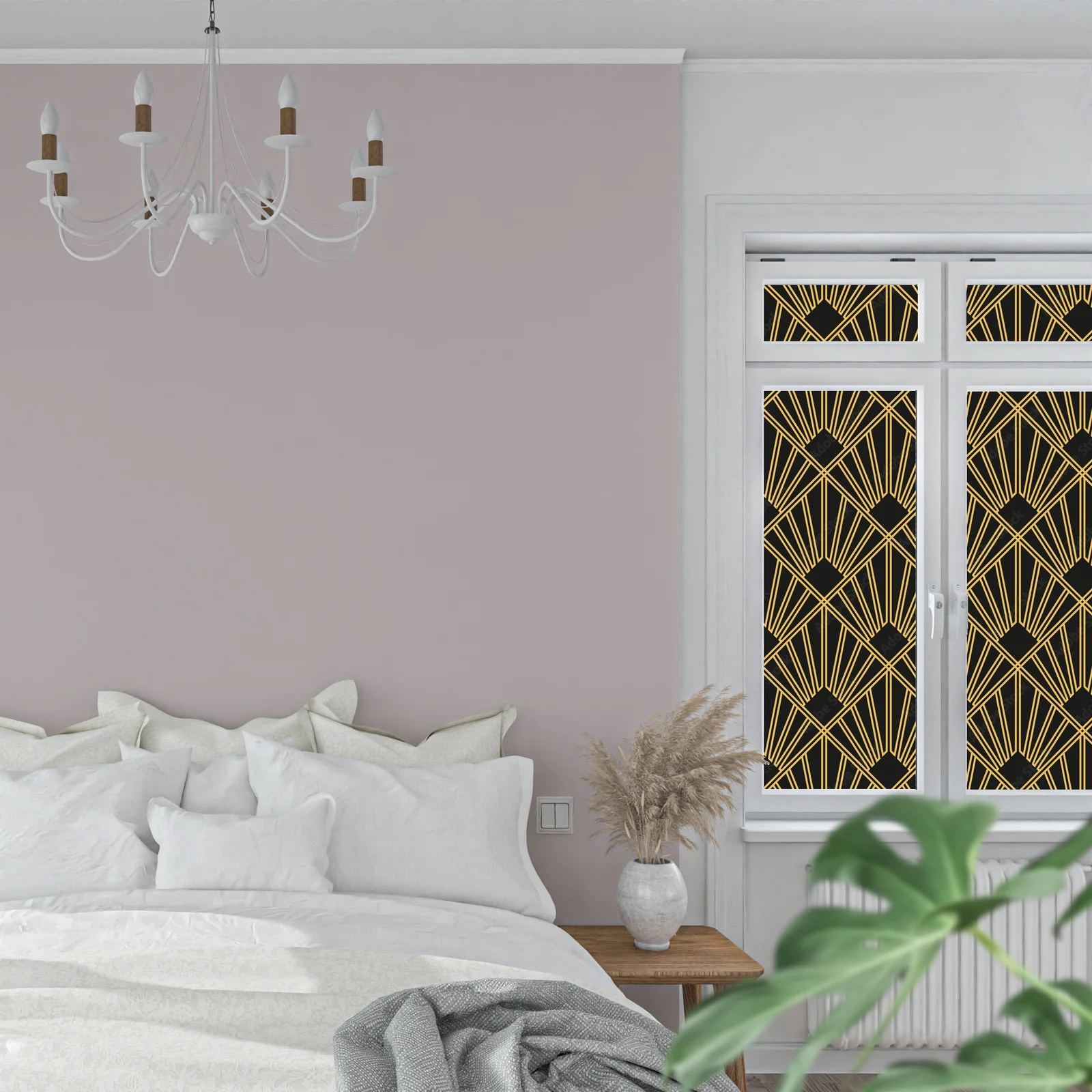 Elegancka harmonia Art Deco w ciemnych odcieniach