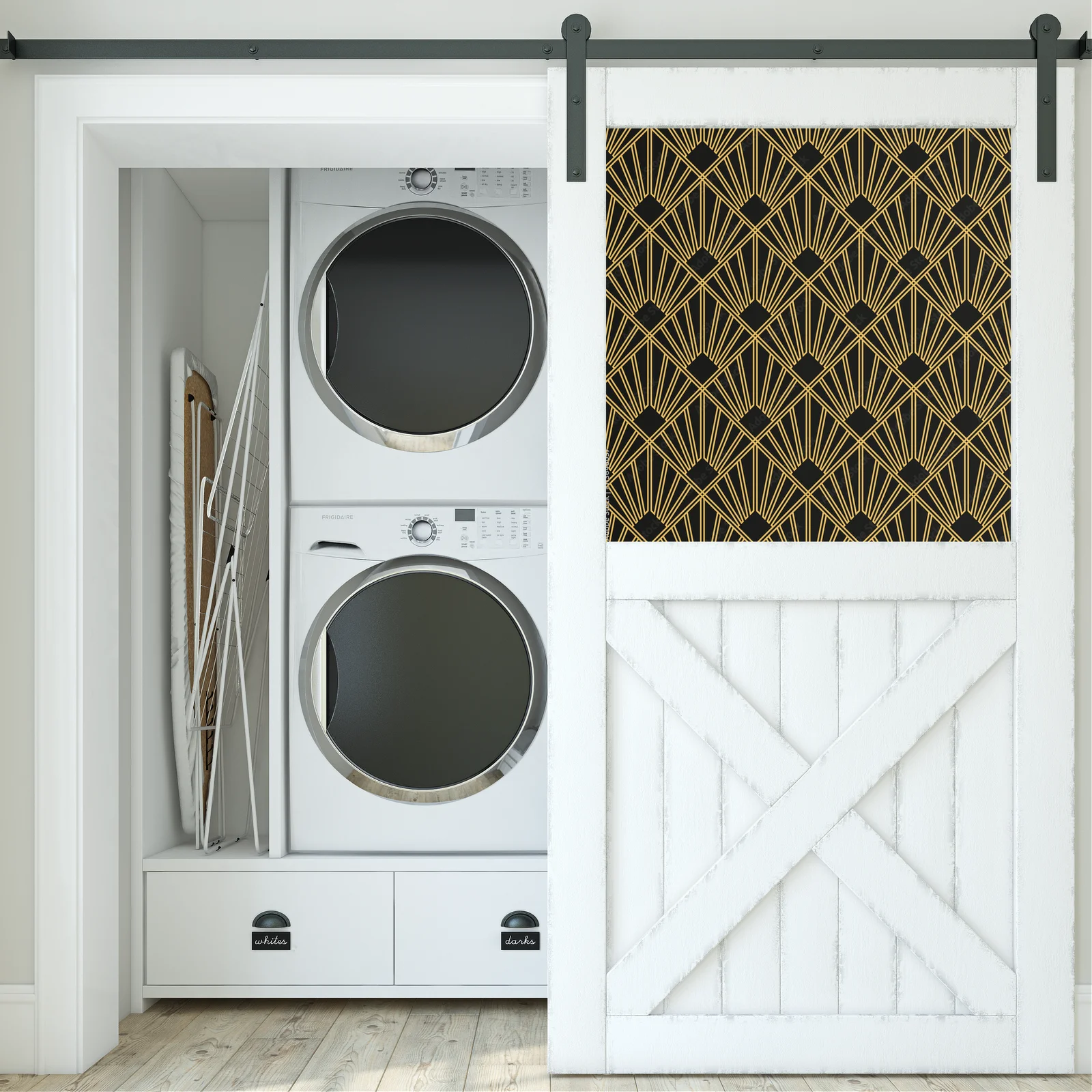Elegancka harmonia Art Deco w ciemnych odcieniach