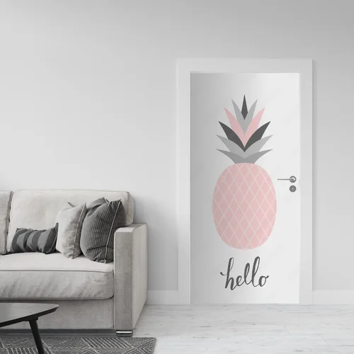 Słodki ananas w pastelowych odcieniach