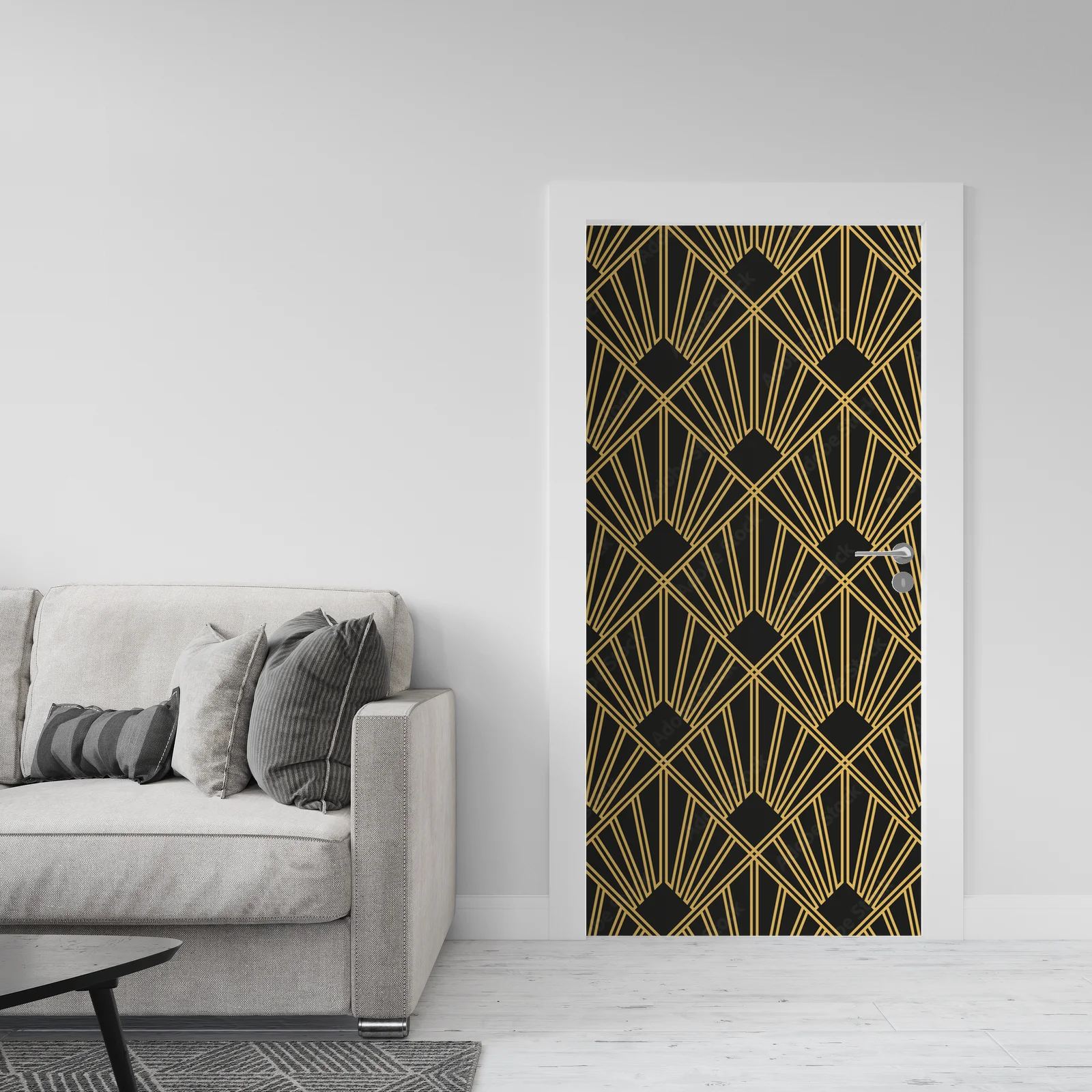 Elegancka harmonia Art Deco w ciemnych odcieniach